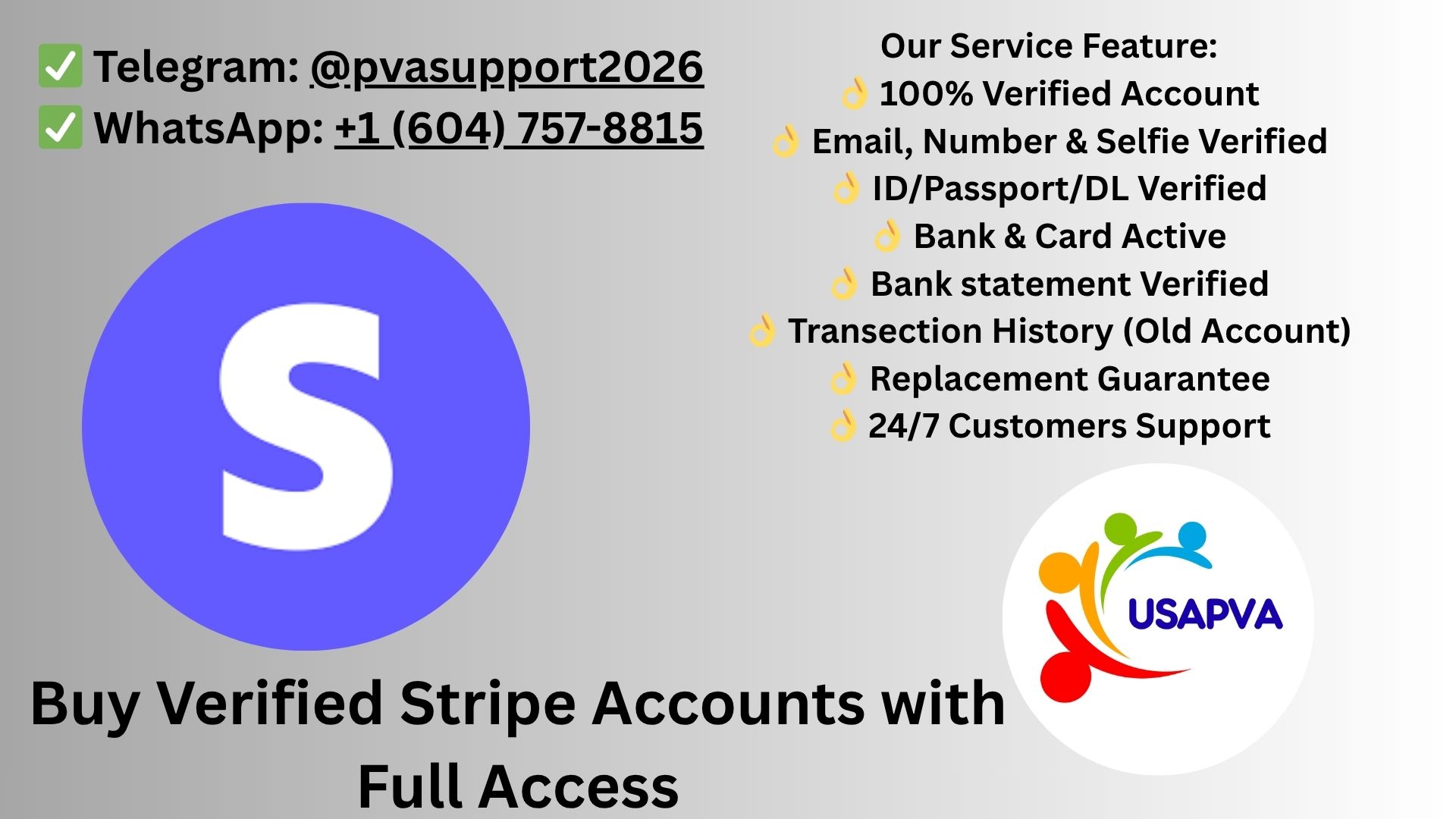 Buy USA Verified Stripe Accounts Instantly
