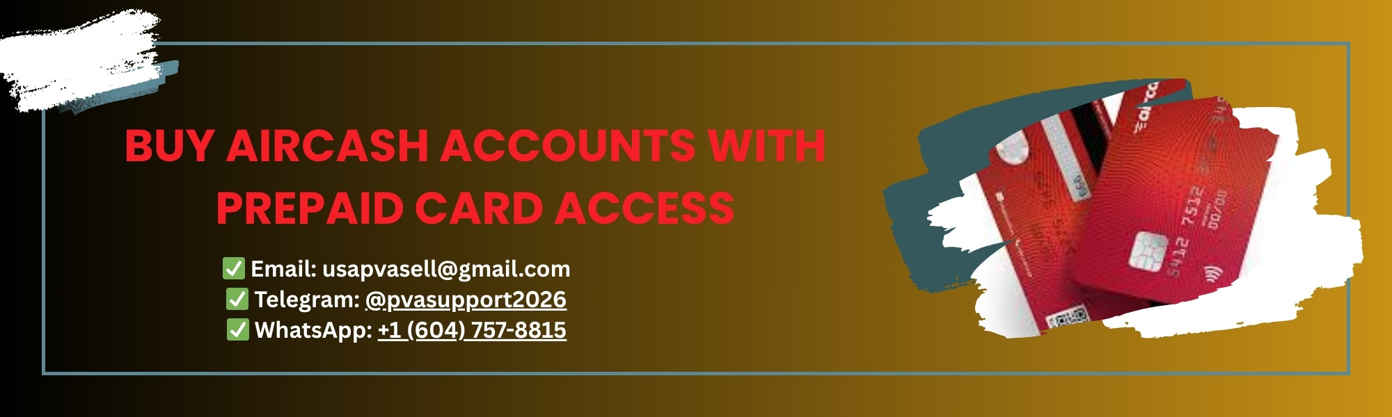 Buy verified Aircash accounts with complete access