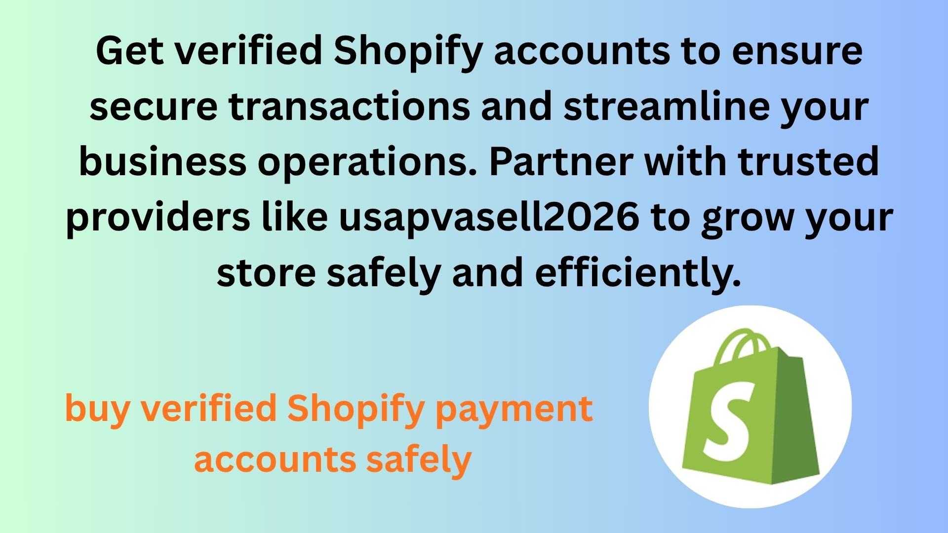 buy verified Shopify payment accounts