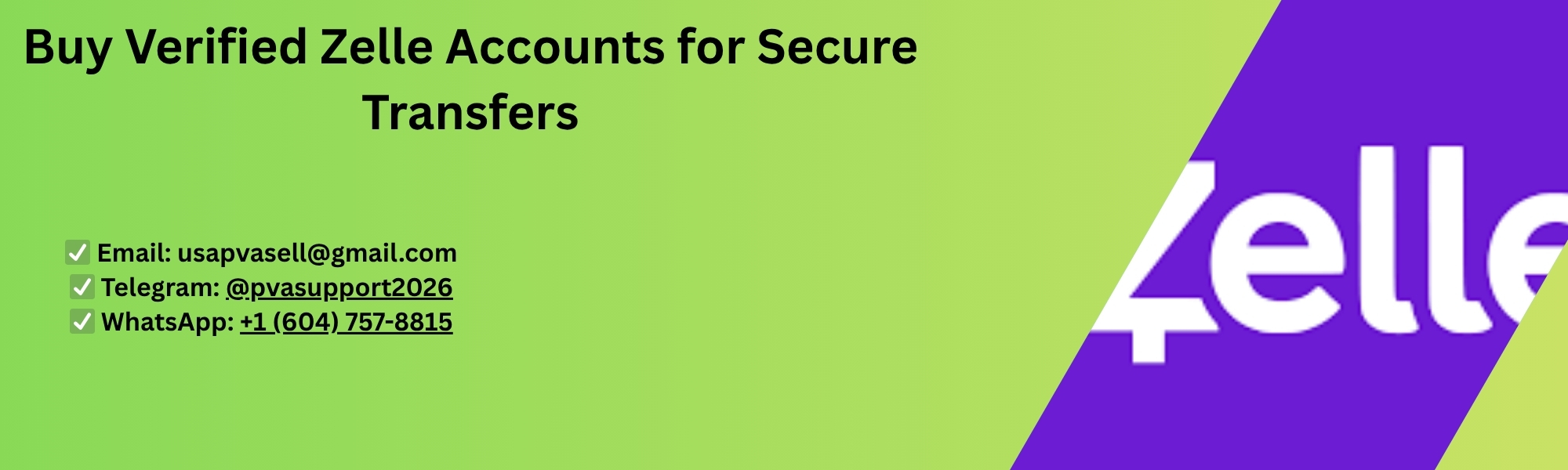 Buy Verified Zelle Accounts 