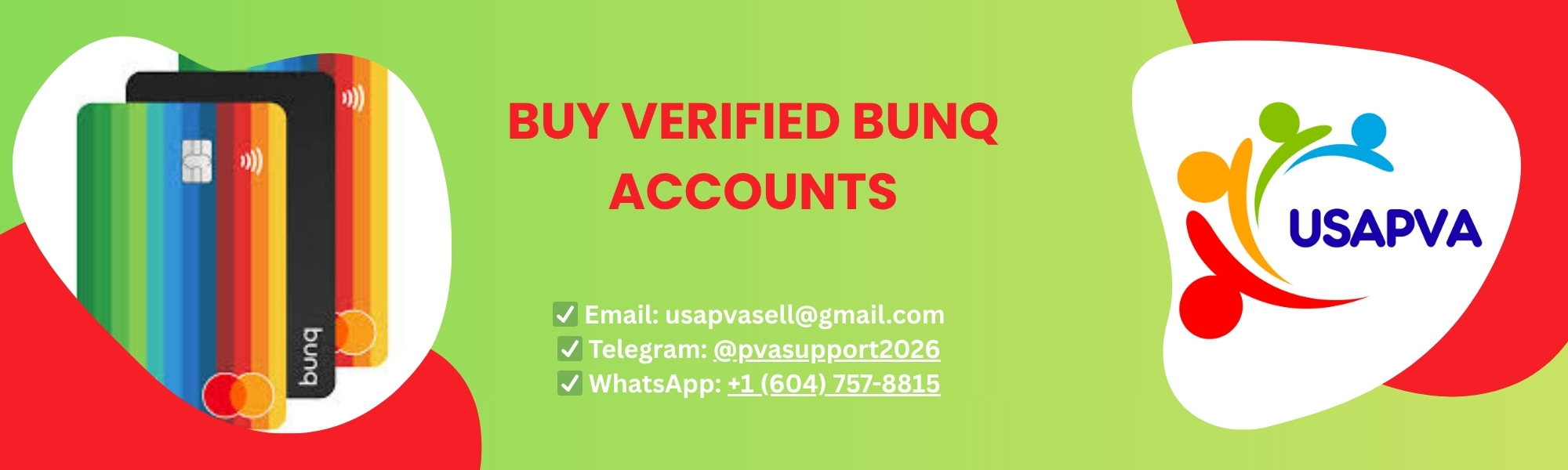 Buy bunq Accounts for International Banking