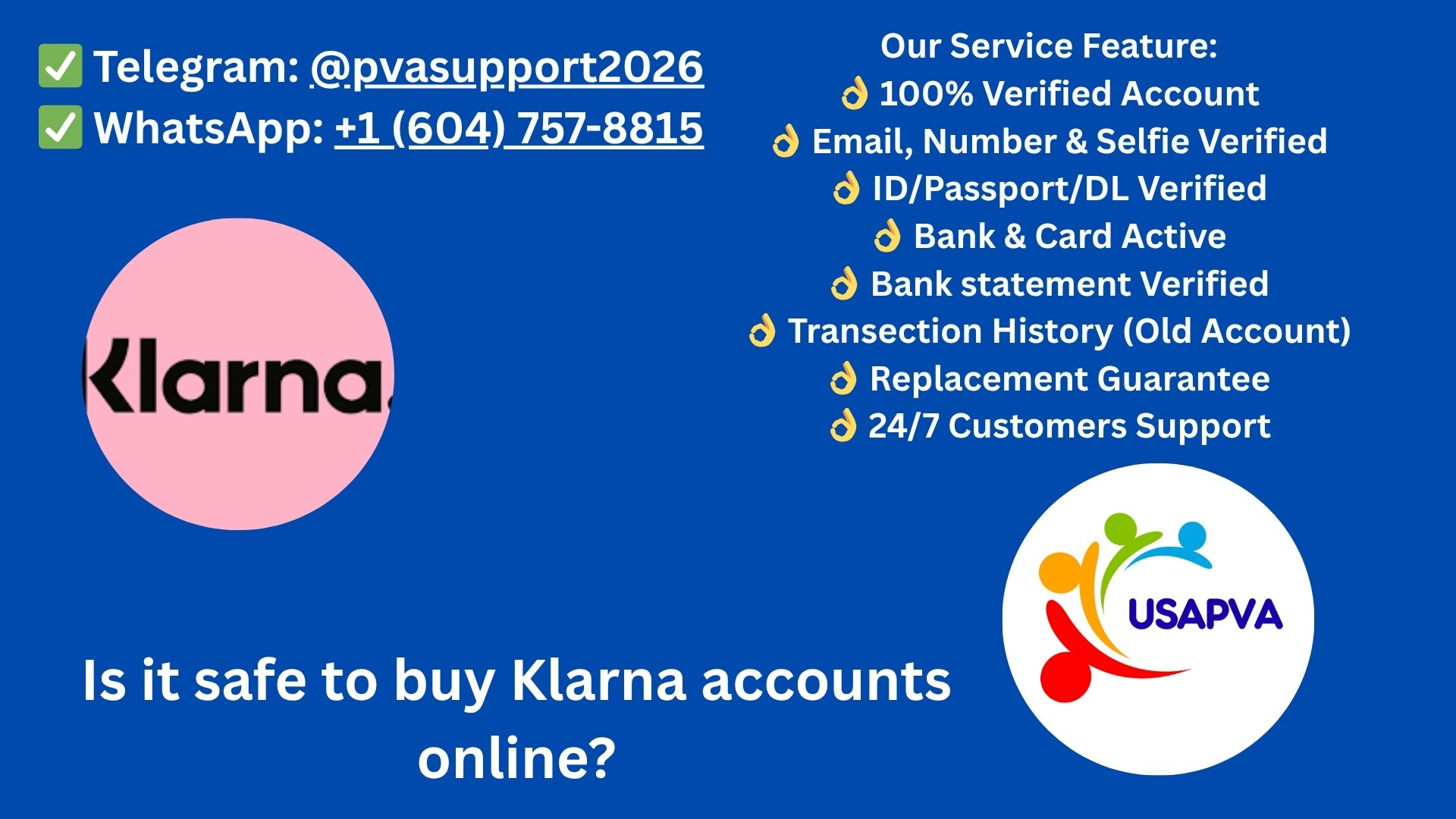 buy Klarna accounts