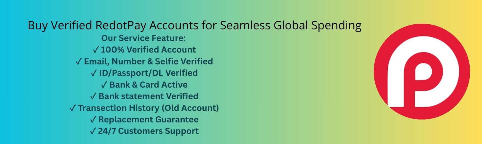 Buy Verified RedotPay Accounts Here