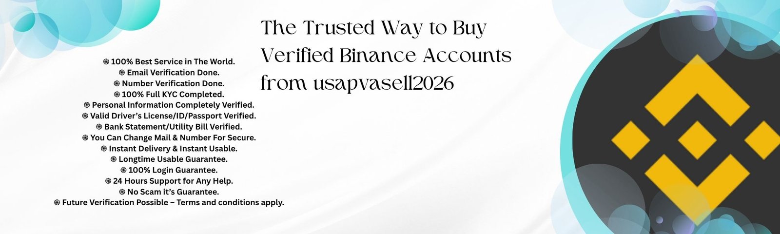 Buy Verified Binance Accounts