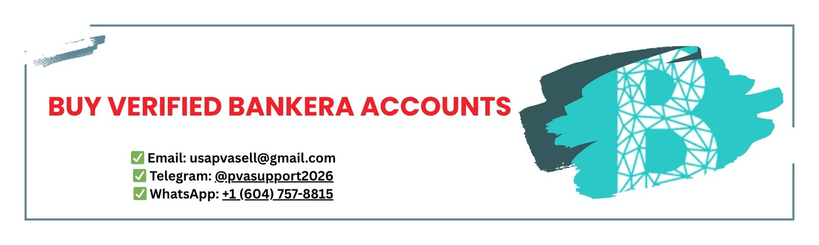 Buy Bankera accounts with IBAN access
