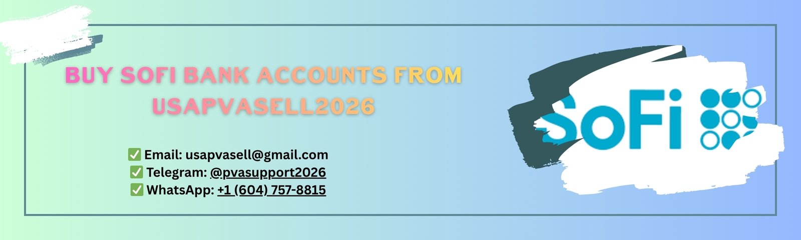 Buy Verified SoFi bank Accounts